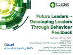 Future Leaders – Developing Leaders Through Behaviour Feedback